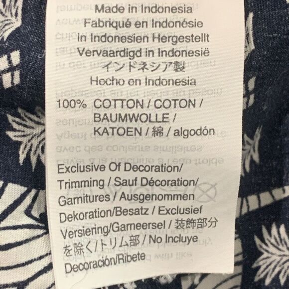 J. Crew Navy and White Patterned Shirt, medium - Picture 8 of 9